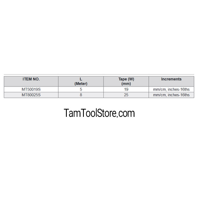 متر اندازه گیری بوکسو MT80025S و MT50019S